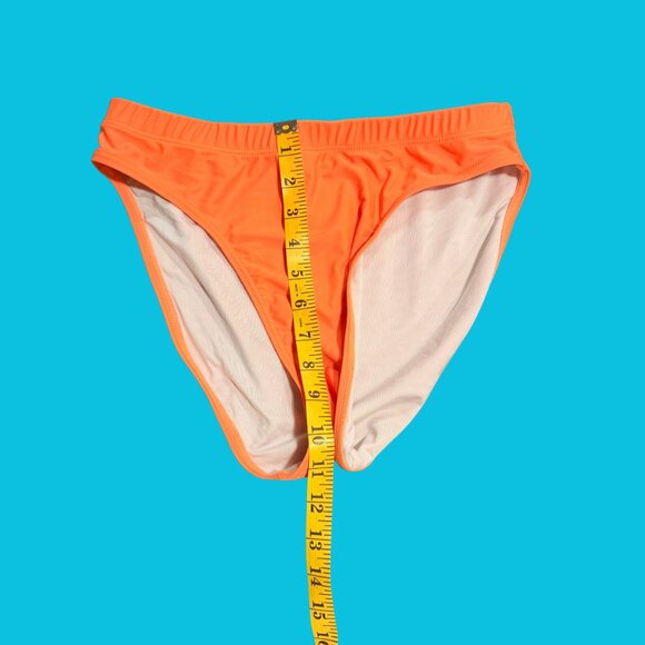 ☀️ Summer Mae Neon Orange Scoop Bikini Set (Size M) - Picture 3 of 8